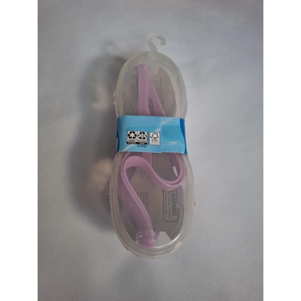 Water Sun & Fun Youth Swim Goggles with Case Silicone Swim Goggles Purple Age 8+